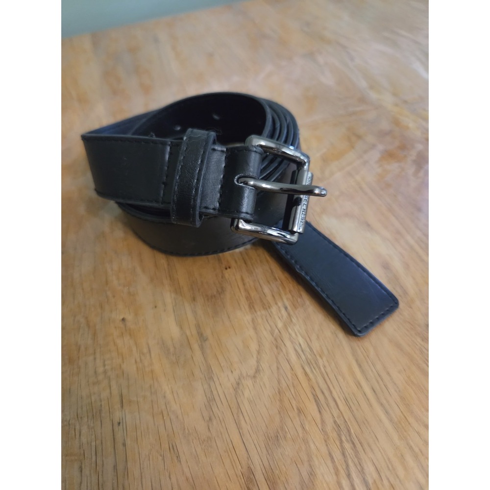 Michael Kors Black Plus Size Dress Belt Gun Metal Buckle Logo Size 3XL 24W